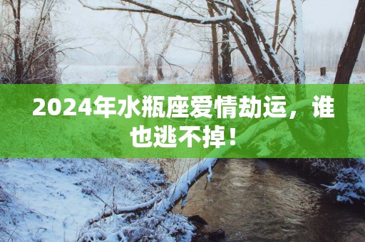 2025年水瓶座爱情劫运,谁也逃不掉! 2025年水瓶座爱情劫运,谁也逃不掉!