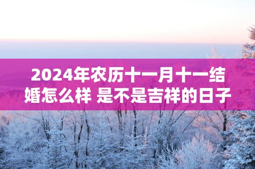 2025年农历十一月十一结婚怎么样 是不是吉祥的日子