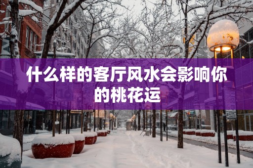 什么样的客厅风水会影响你的桃花运