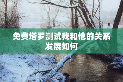 免费塔罗测试我和他的关系发展如何