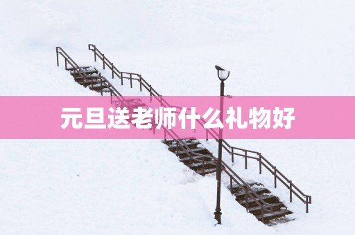 元旦送老师什么礼物好