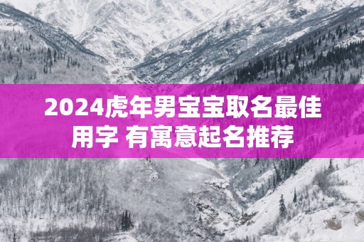 2025蛇年男宝宝取名最佳用字 有寓意起名推荐