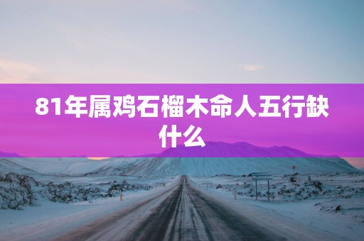 81年属鸡石榴木命人五行缺什么