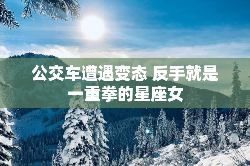 公交车遭遇变态 反手就是一重拳的星座女