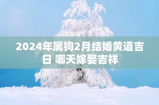 2025年属狗2月结婚黄道吉日 哪天嫁娶吉祥