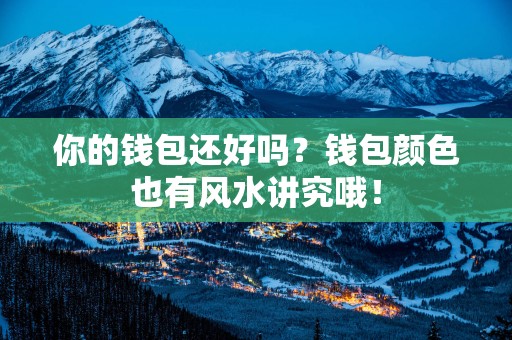 你的钱包还好吗？钱包颜色也有风水讲究哦！