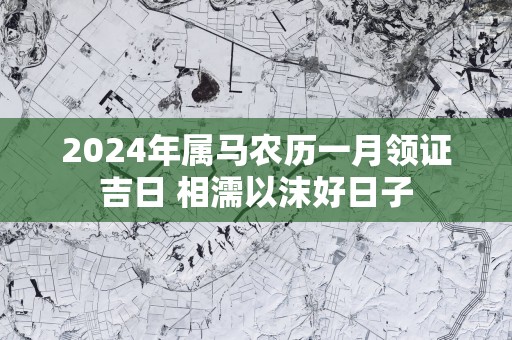 2025年属马农历一月领证吉日 相濡以沫好日子