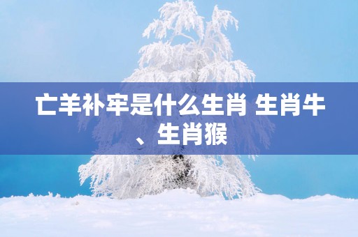 亡羊补牢是什么生肖 生肖牛、生肖猴
