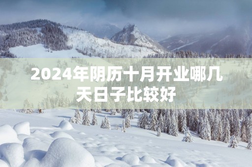 2025年阴历十月开业哪几天日子比较好