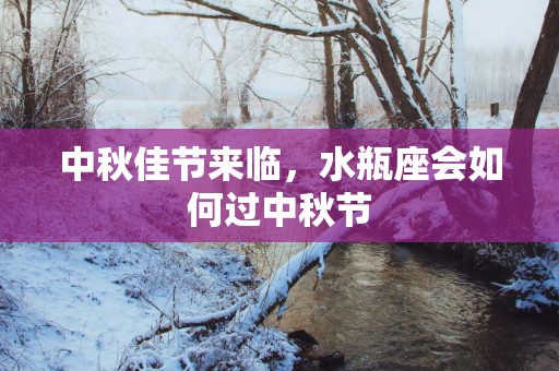 中秋佳节来临，水瓶座会如何过中秋节