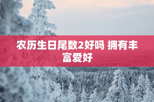 农历生日尾数2好吗 拥有丰富爱好