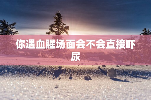 你遇血腥场面会不会直接吓尿