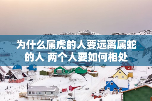 为什么属虎的人要远离属蛇的人 两个人要如何相处