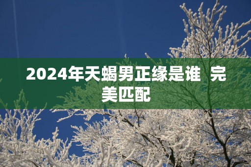 2025年天蝎男正缘是谁  完美匹配