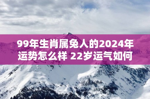 99年生肖属兔人的2025年运势怎么样 22岁运气如何