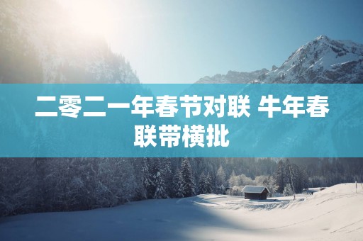 二零二一年春节对联 蛇年春联带横批