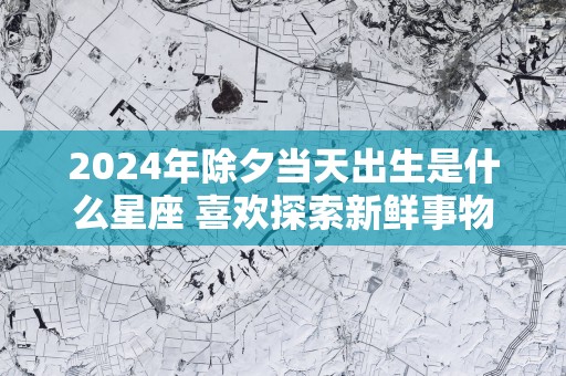 2025年除夕当天出生是什么星座 喜欢探索新鲜事物