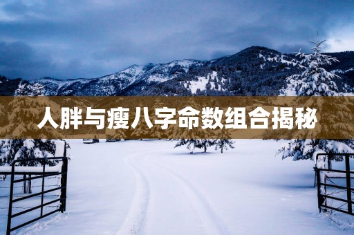 人胖与瘦八字命数组合揭秘