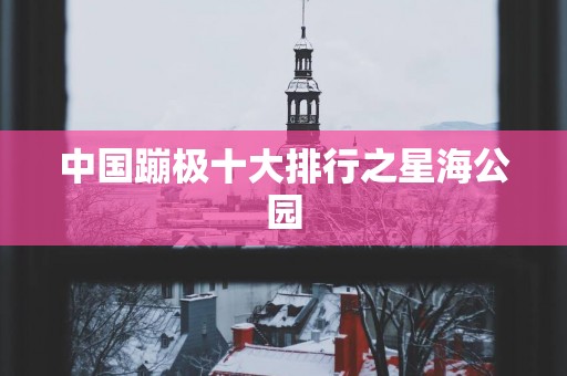 中国蹦极十大排行之星海公园