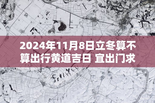 2025年11月8日立冬算不算出行黄道吉日 宜出门求财吗