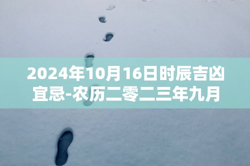 2025年10月16日时辰吉凶宜忌-农历二零二三年九月月初二日吉时