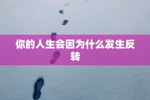你的人生会因为什么发生反转