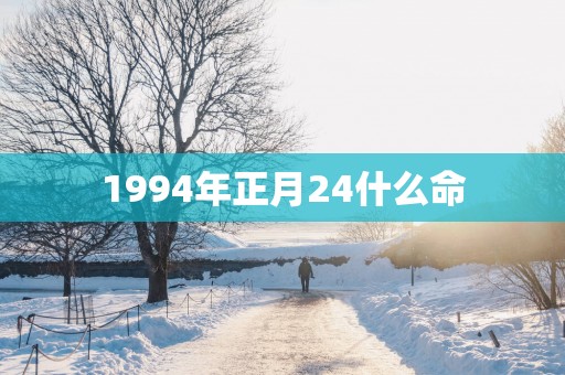 1994年正月24什么命