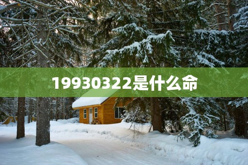 19930322是什么命