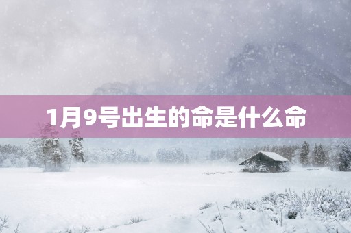 1月9号出生的命是什么命