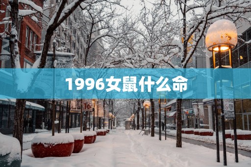 1996女鼠什么命
