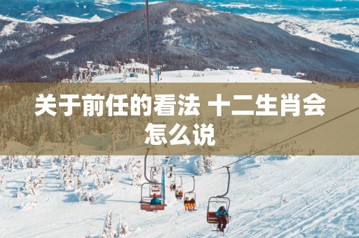 关于前任的看法 十二生肖会怎么说