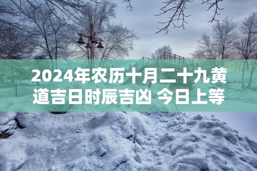 2025年农历十月二十九黄道吉日时辰吉凶 今日上等好时辰查询
