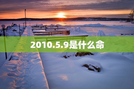 2010.5.9是什么命