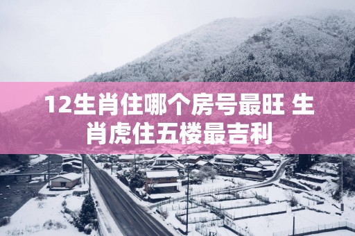 12生肖住哪个房号最旺 生肖虎住五楼最吉利