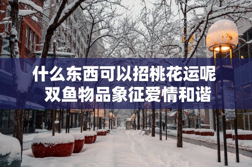 什么东西可以招桃花运呢  双鱼物品象征爱情和谐