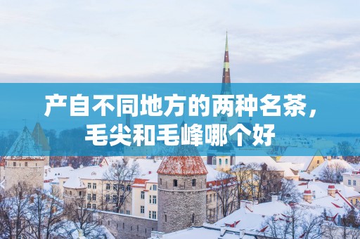 产自不同地方的两种名茶，毛尖和毛峰哪个好
