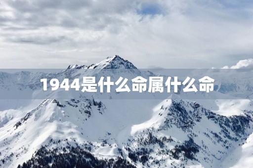 1944是什么命属什么命