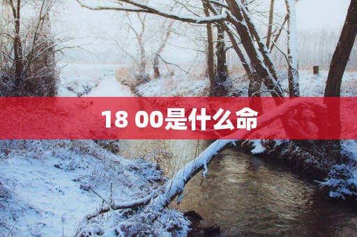 18 00是什么命