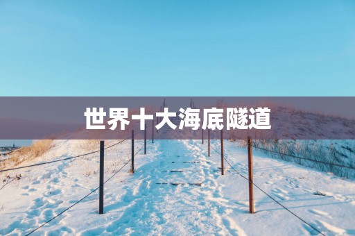 世界十大海底隧道