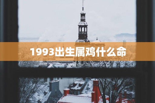 1993出生属鸡什么命