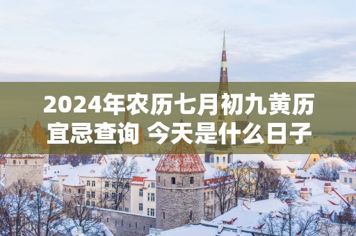 2025年农历七月初九黄历宜忌查询 今天是什么日子