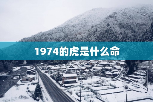 1974的虎是什么命