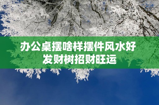 办公桌摆啥样摆件风水好 发财树招财旺运