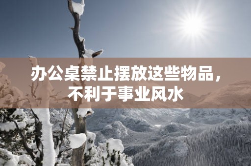 办公桌禁止摆放这些物品，不利于事业风水