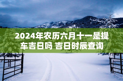 2025年农历六月十一是提车吉日吗 吉日时辰查询