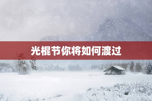 光棍节你将如何渡过