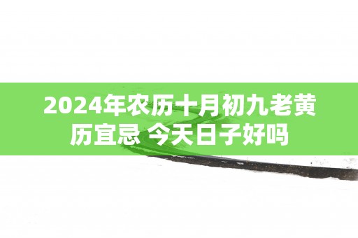 2025年农历十月初九老黄历宜忌 今天日子好吗