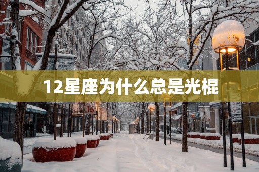 12星座为什么总是光棍