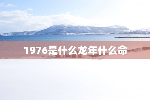 1976是什么蛇年什么命