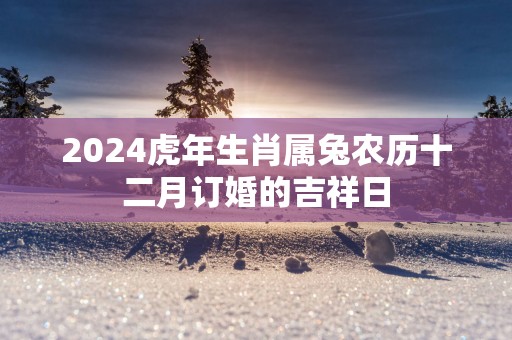2025蛇年生肖属兔农历十二月订婚的吉祥日